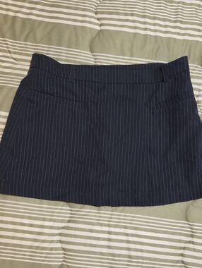 Navy Pinstripe Women's Mini Skort NWOT